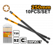 Набор ударных бит IMPACT INGCO INDUSTRIAL T25х250 мм 10 шт SDBIM11T25103