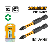 Набор ударных бит IMPACT INGCO INDUSTRIAL РН1х50 мм 2 шт SDBIM71PH150