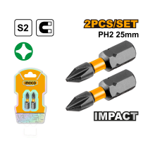 Набор ударных бит IMPACT INGCO INDUSTRIAL РН2х25 мм 2 шт SDBIM71PH225