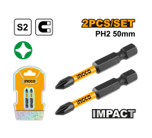 Бита для шуруповерта IMPACT INGCO INDUSTRIAL РН2х50 мм 2 шт SDBIM71PH250