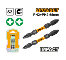 Набор ударных бит IMPACT INGCO INDUSTRIAL PH2+PH2x65 мм 2 шт SDBIM72PH265