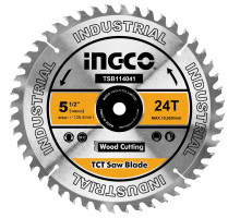 Диск пильный по дереву TCT INGCO INDUSTRIAL 140х25.4 мм 24Т TSB114041