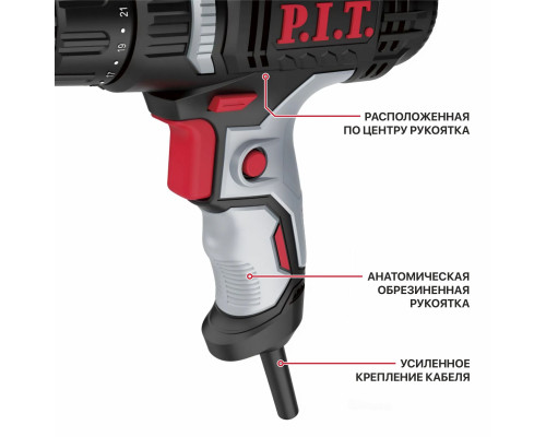 Дрель-шуруповерт сетевая P.I.T. PBM10-C3