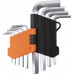 Набор ключей AV Steel Г-образных HEX 1,5-10 мм 9 предметов AV-361109