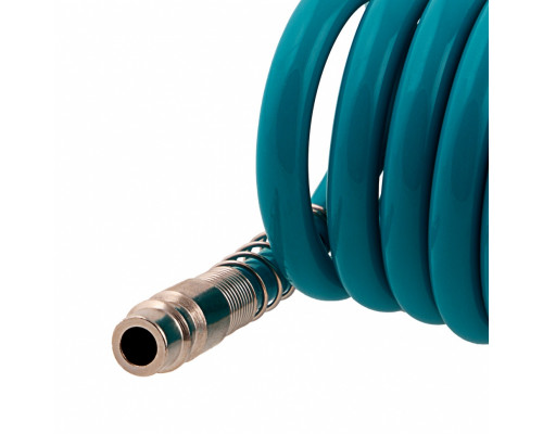 Полиуретановый спиральный шланг профессиональный (6х8 мм; 15 м) Stels 57009