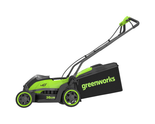 Газонокосилка аккумуляторная Greenworks GD40LM361, 40V, без АКБ и ЗУ 2520807 Газонокосилка аккумуляторная Greenworks GD40LM361, 40V, без АКБ и ЗУ 2520807