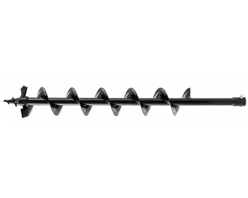Шнек для грунта ER-100, диаметр 100 мм, длина 800 мм, соединение 20 мм, съемный нож DENZEL 56006