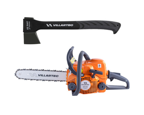 Бензопила VILLARTEC SB018 Legend 16" + Топор AX640 1101180002R2 Бензопила VILLARTEC SB018 Legend 16" + Топор AX640 1101180002R2