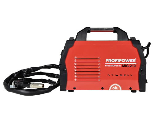 Сварочный полуавтомат Profipower инвертор без газа MIG-210 MIG/MMA/TIG (3 B 1) E0256