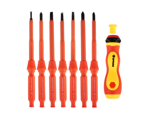 Набор диэлектрических отверток ЕРМАК 9 предметов 651-246