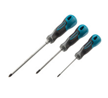 Набор отверток PH, 3 шт, S2, трехкомпонентная рукоятка Gross 12166
