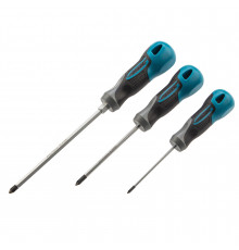 Набор отверток PH, 3 шт, S2, трехкомпонентная рукоятка Gross 12166