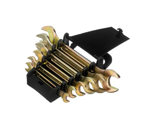 Набор ключей рожковых 6-17 мм, 6 шт, желтый цинк Сибртех 15279