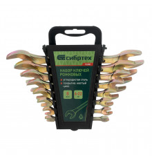 Набор ключей рожковых 6-22 мм, 8 шт, желтый цинк Сибртех 15280