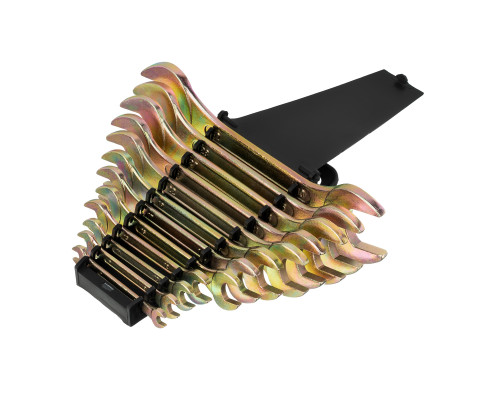 Набор ключей рожковых 6-32 мм, 12 шт, желтый цинк Сибртех 15281