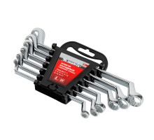 Набор ключей накидных 6 шт, 6-17 мм, CrV, Elliptical, зеркальное хромирование Matrix 15336