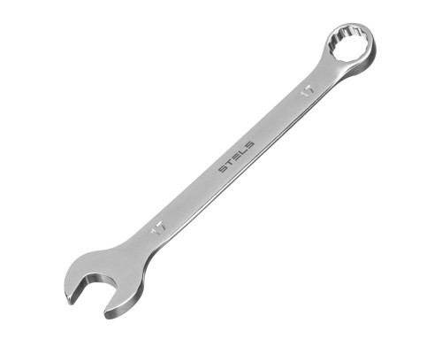 Набор ключей комбинированных 6-17 мм, 6 шт., CrV, матовый хром Stels 15442