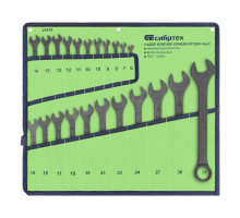 Набор ключей комбинированных, 6 - 32 мм, 22 шт., CrV, фосфатированные Сибртех 15479