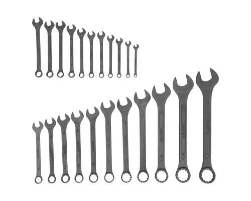 Набор ключей комбинированных, 6 - 32 мм, 22 шт., CrV, фосфатированные Сибртех 15479