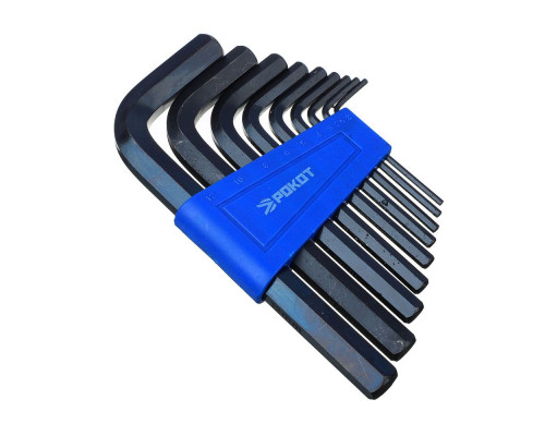 Набор ключей-шестигранников РОКОТ 2.0-12 мм, 9 шт. 633-021