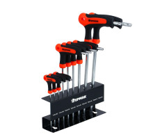 Набор Т-образных имбусовых ключей Torx ЕРМАК T10-T50 633-029