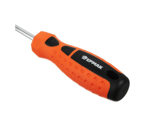 Набор 8 отверток ЕРМАК PH1х100, SL4x100, PH2x100, SL6x100, SL3x75, SL5x75, PH0х75+тестер напряжения 651-652