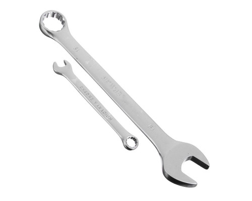 Набор рожково-накидных ключей ЕРМАК 8 предметов 8-19 мм, матовые CRV, пластик холдер 736-049