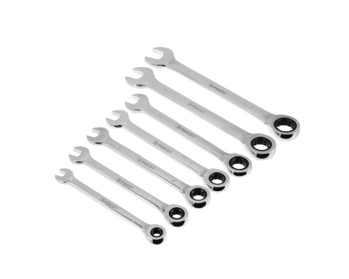 Набор комбинированных ключей с трещоткой РОКОТ 7 шт. 689-008