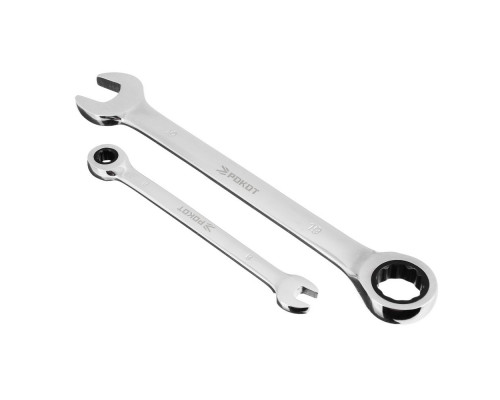 Набор комбинированных ключей с трещоткой РОКОТ 7 шт. 689-008