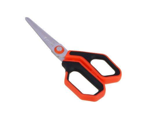 Ножницы универсальные ЕРМАК 12.5 см, лезвия 3CR13, рукоятка ABS+TPR, защитный футляр, блистер 624-104