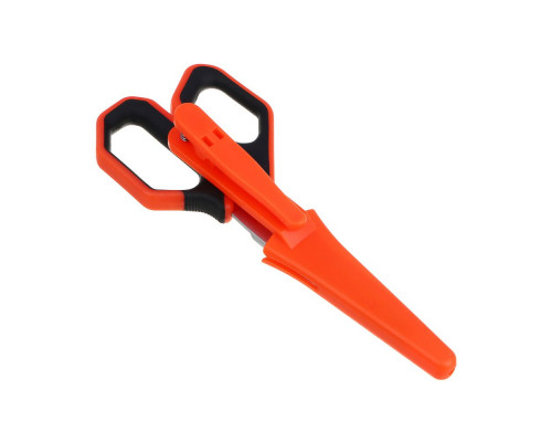 Ножницы универсальные ЕРМАК 12.5 см, лезвия 3CR13, рукоятка ABS+TPR, защитный футляр, блистер 624-104