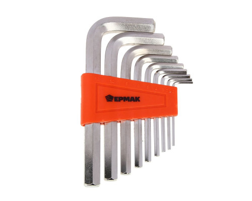 Набор ключей - шестигранников ЕРМАК 2,0-12 мм, 9 шт. (009) 657-009