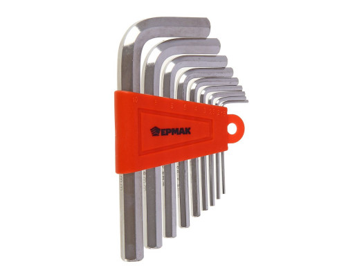 Набор ключей - шестигранников ЕРМАК 1,5-10 мм, 9 шт. (011) 657-011