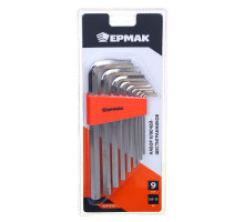 Набор ключей - шестигранников ЕРМАК 2,0-12 мм, удл., 9 шт. (012) 657-012