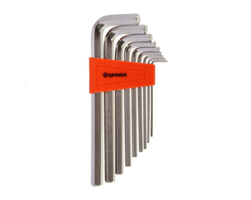 Набор ключей - шестигранников ЕРМАК 2,0-12 мм, удл., 9 шт. (012) 657-012