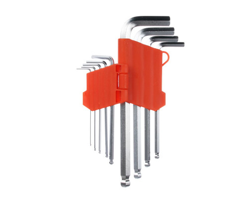 Набор шестигранников ЕРМАК HEX+BallpointHex, 9 шт (1.5-10 мм), блистер JF 2160A 657-172