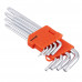 Набор ключей ЕРМАК TORX-профиль 9 пр., T10 - T50, длина 95 - 220 мм 657-188