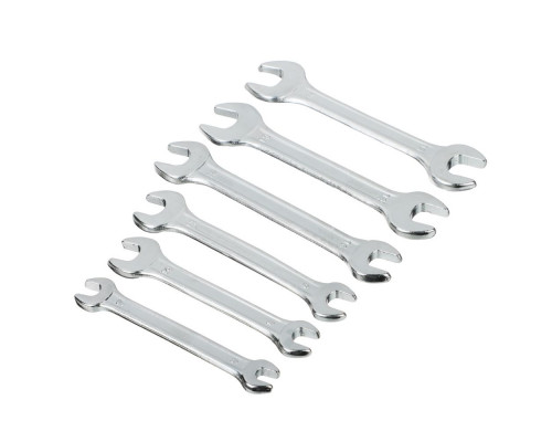 Набор ключей рожковых РОКОТ оцинкованные, в пластик. подвесе 6 пр. (6x7, 8x10, 9x11, 10x12, 12x13, 13x14 мм) 736-001