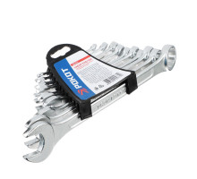 Набор комбинированных оцинкованных ключей РОКОТ в пластиковом подвесе 6, 8, 10, 11, 12, 13, 14, 17, 19, 22 мм 736-012