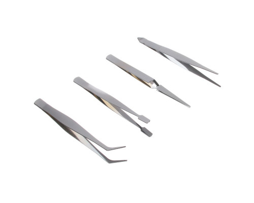 Набор пинцетов 4 пр., нержавеющая сталь РОКОТ 669-216