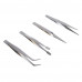 Набор пинцетов 4 пр., нержавеющая сталь РОКОТ 669-216