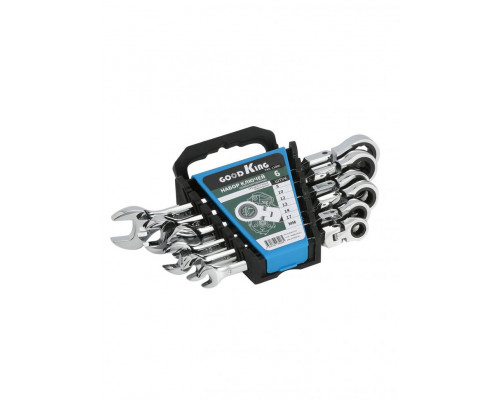 Набор комбинированных трещоточных ключей GOODKING 6 предметов TKS-11006