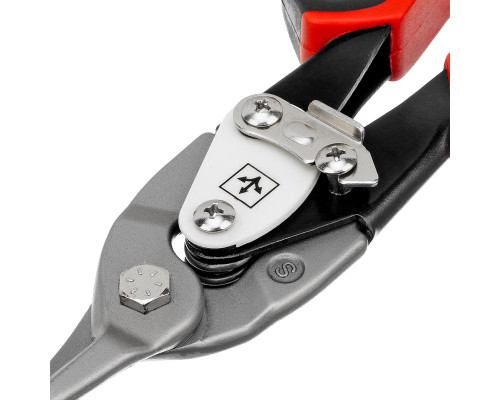 Ножницы по металлу Matrix PRO 250 мм, прямой рез, сталь CRMO, двухкомпонентные рукоятки 78322