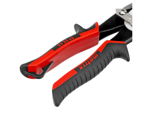 Ножницы по металлу Matrix PRO 250 мм, прямой рез, сталь CRMO, двухкомпонентные рукоятки 78322