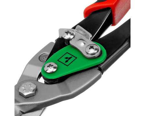 Ножницы по металлу Matrix PRO 250 мм, правый рез, сталь CRMO, двухкомпонентные рукоятки 78324