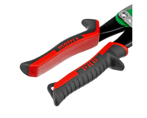 Ножницы по металлу Matrix PRO 250 мм, правый рез, сталь CRMO, двухкомпонентные рукоятки 78324