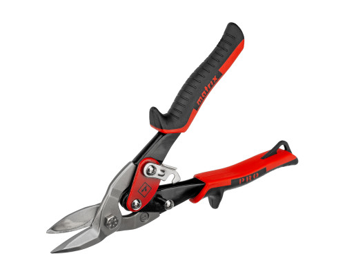 Ножницы по металлу Matrix 250 мм, левый рез, сталь CRMO, двухкомпонентные рукоятки, PRO 78326