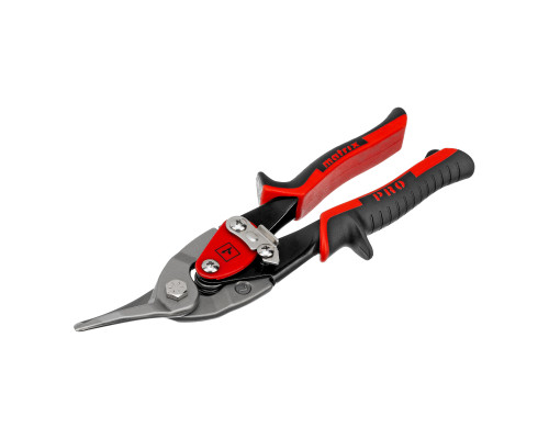 Ножницы по металлу Matrix 250 мм, левый рез, сталь CRMO, двухкомпонентные рукоятки, PRO 78326