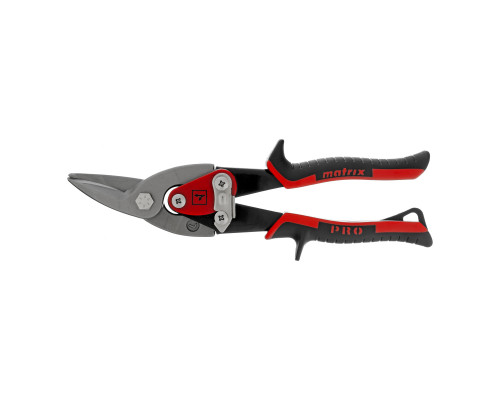 Ножницы по металлу Matrix 250 мм, левый рез, сталь CRMO, двухкомпонентные рукоятки, PRO 78326