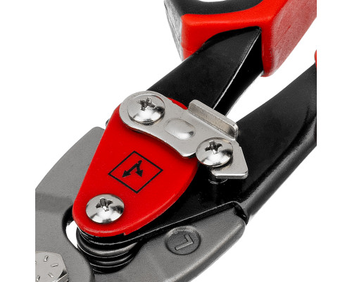 Ножницы по металлу Matrix 250 мм, левый рез, сталь CRMO, двухкомпонентные рукоятки, PRO 78326